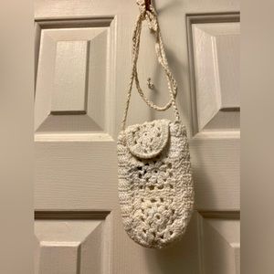 Vintage Crochet Cell Phone Bag